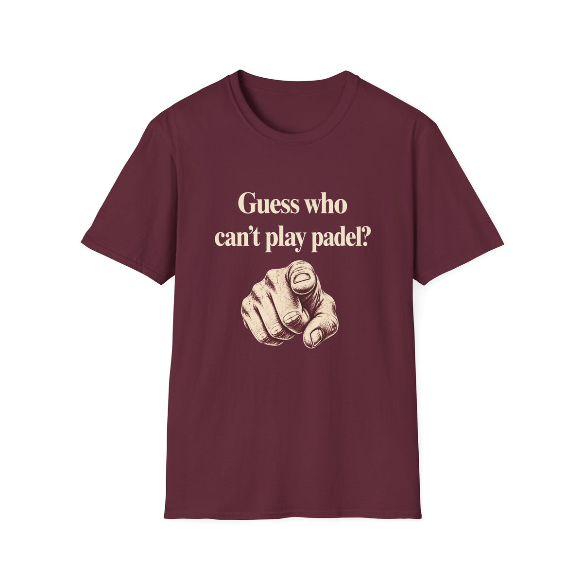 Guess Who Can't Play Padel T‑Shirt